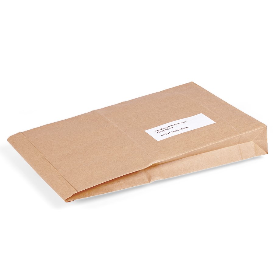 Mit praktischer Seitenfalte für unterschiedlich hohe Produkte Mit praktischer Seitenfalte für unterschiedlich hohe Produkte