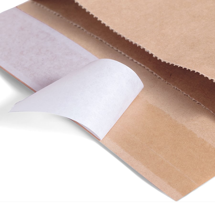 Schnelles Verschließen dank Selbstklebe-Verschluss Schnelles Verschließen dank Selbstklebe-Verschluss