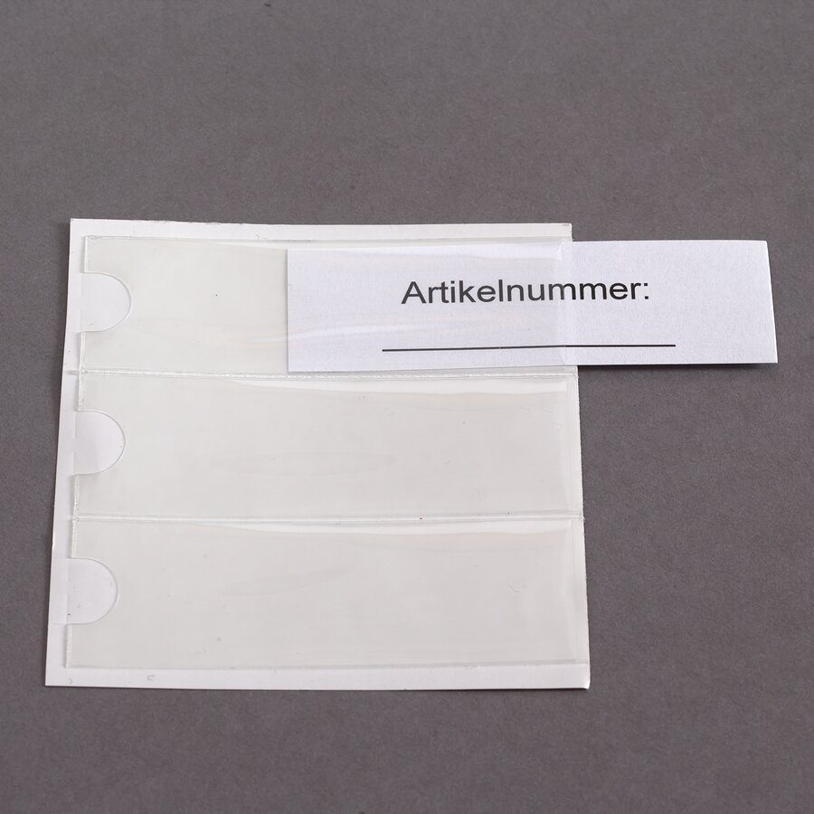 Sichttaschen für Einsteckschilder, kurze Seite offen Sichttaschen für Einsteckschilder, kurze Seite offen