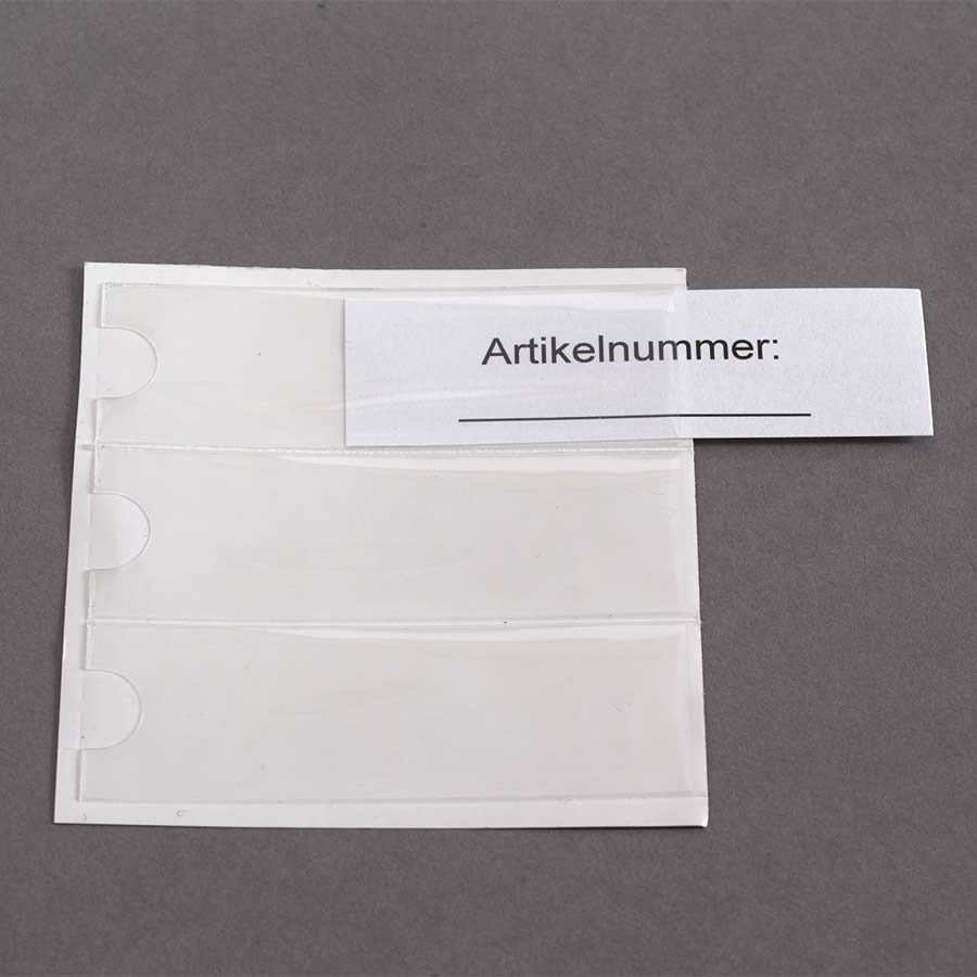 Sichttaschen für Einsteckschilder, kurze Seite offen Sichttaschen für Einsteckschilder, kurze Seite offen