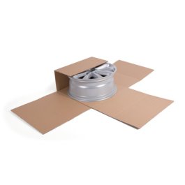 Kreuzverpackung aus Wellpappe, quadratisch Kreuzverpackung aus Wellpappe, quadratisch