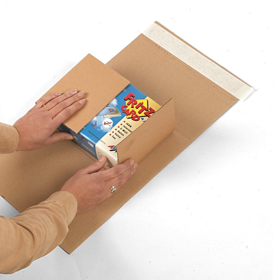 ... Packgut einlegen und die Innenklappen umschlagen...