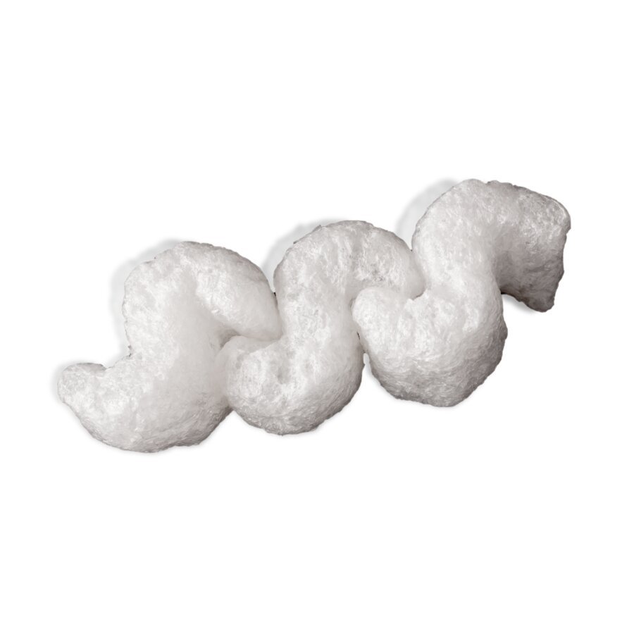 Durch die clevere S-Form verhaken sich die Chips ineinander und verhindern so einen Durch die clevere S-Form verhaken sich die Chips ineinander und verhindern so einen