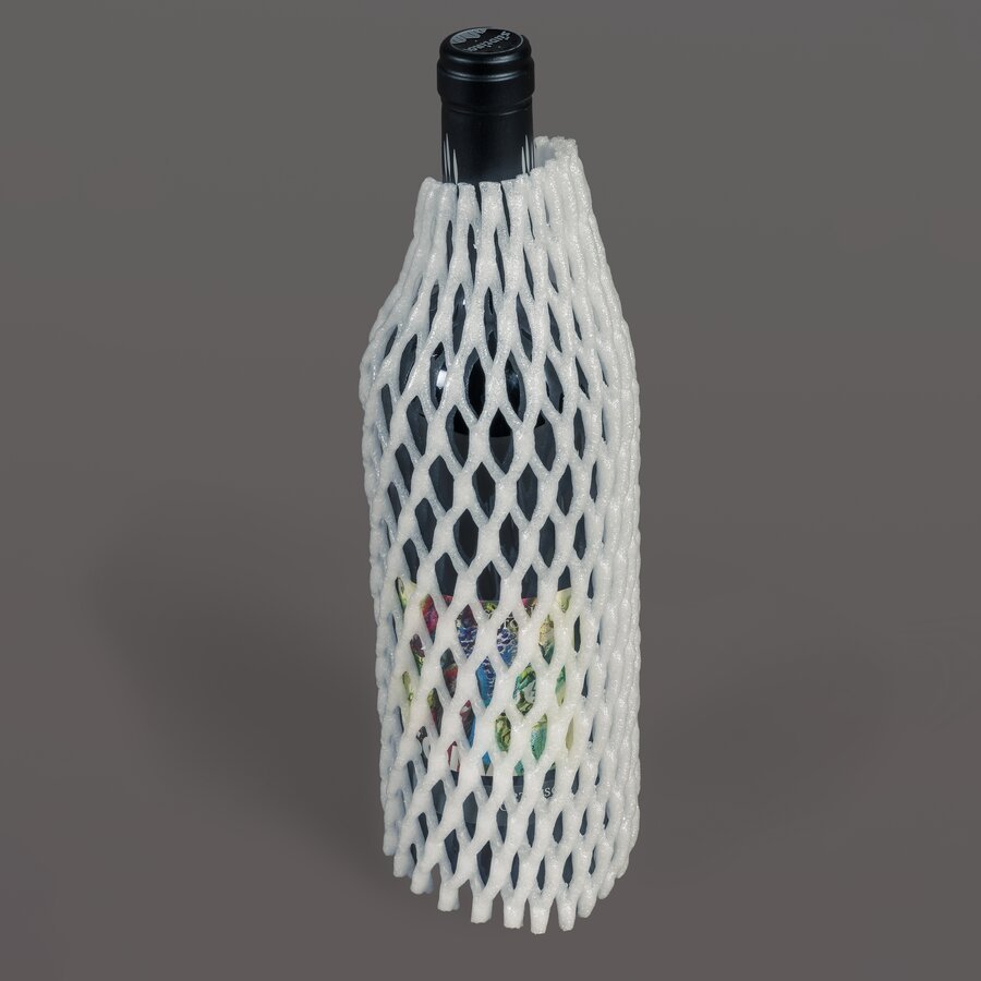 Das stodmpfende Schaumstoff-Netz schtzt Ihre zerbrechlichen Versandwaren rundum zuverlssig.