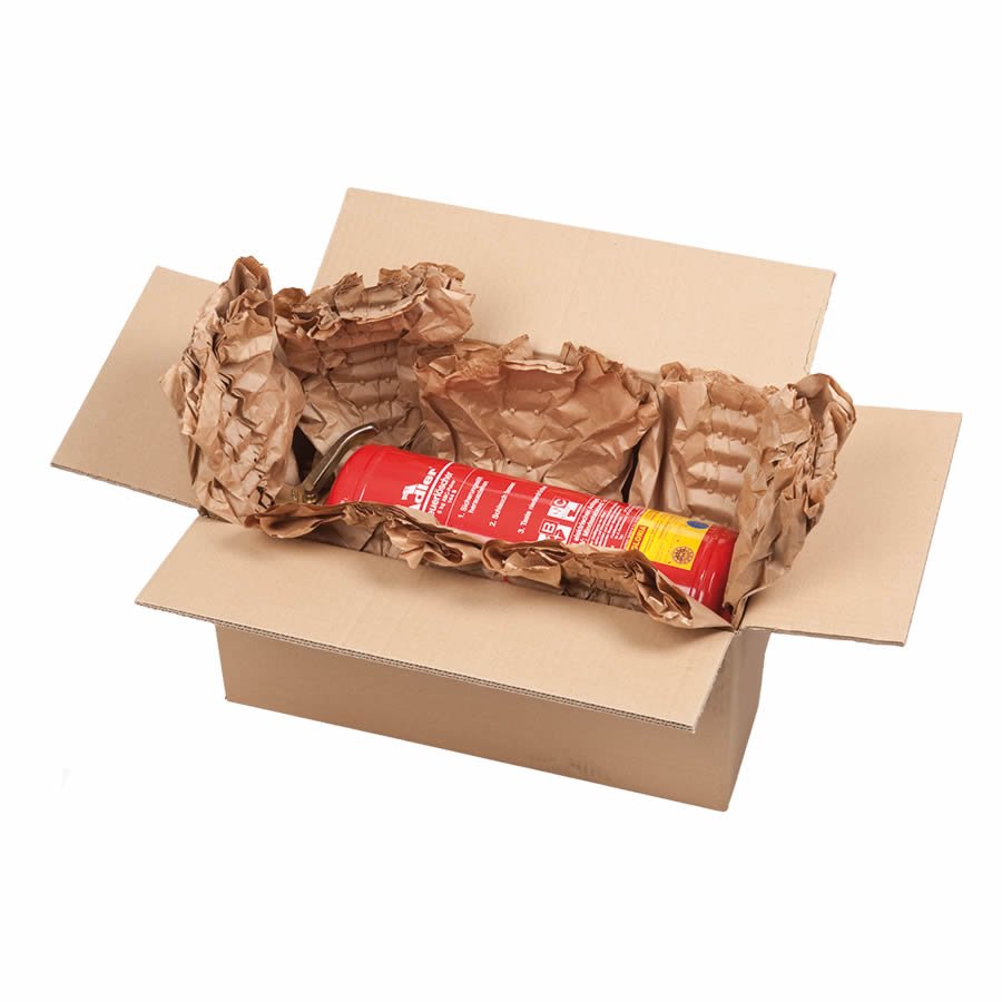 Papierpolster, Endlos aus 2-lagigem Kraftpapier Papierpolster, Endlos aus 2-lagigem Kraftpapier