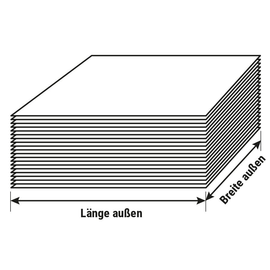 Zellstoffwatte im Bogenformat, 100% recycelt