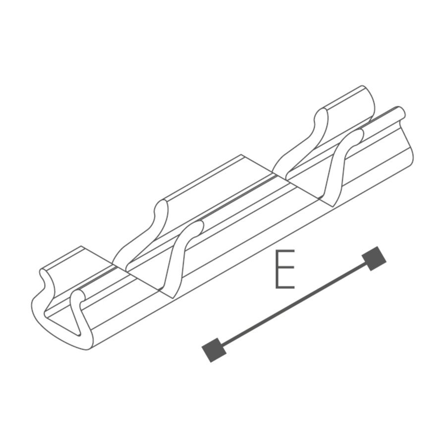 Abmessungen des Schaumprofils (siehe Preistabelle)