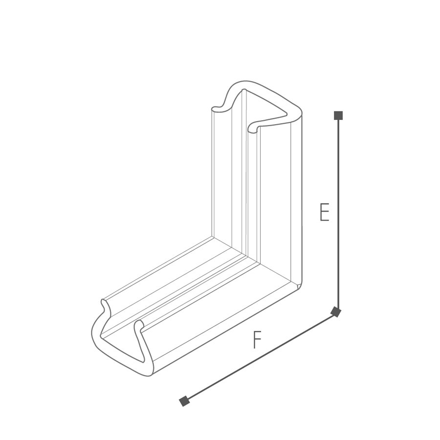 Abmessungen des Schaumprofils (siehe Preistabelle) Abmessungen des Schaumprofils (siehe Preistabelle)