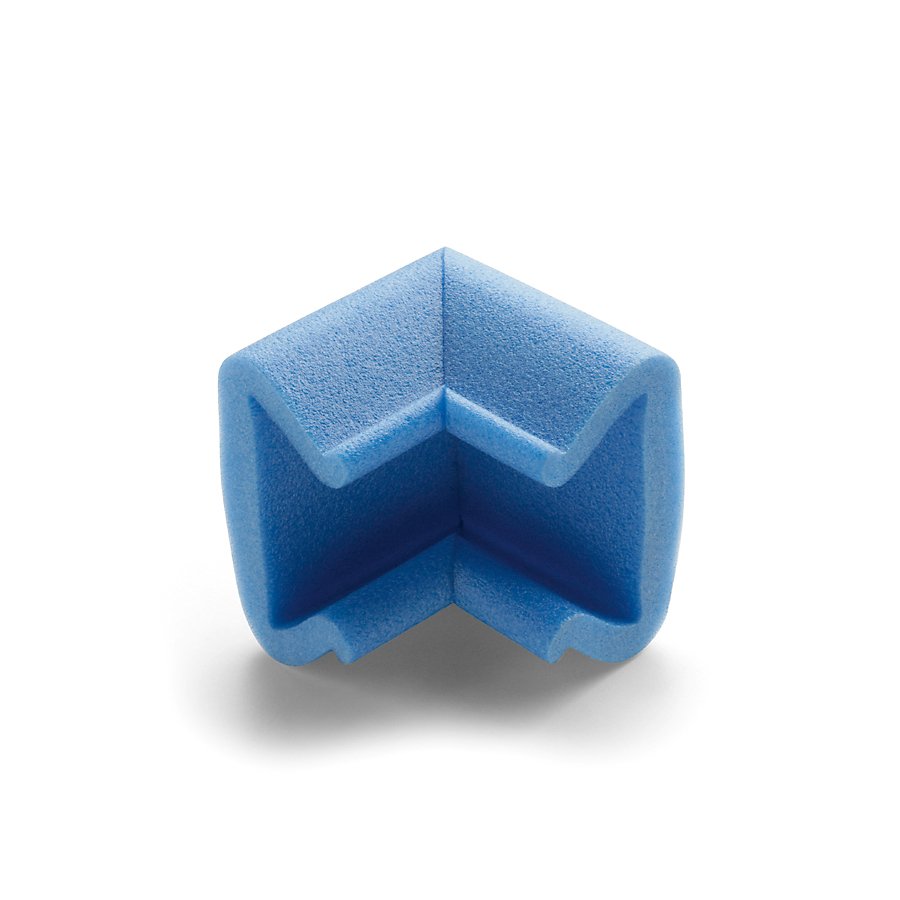 Der blaue PE-LD Schaum ist feuchtigkeitsresistent, wiederverwendbar und 100% recycelbar Der blaue PE-LD Schaum ist feuchtigkeitsresistent, wiederverwendbar und 100% recycelbar