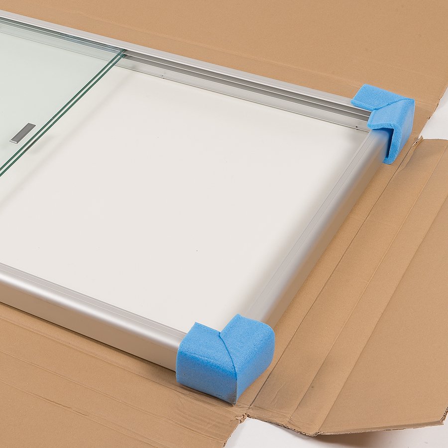 Die Schaumecken eignen sich auch als Inlay für Kartons Die Schaumecken eignen sich auch als Inlay für Kartons