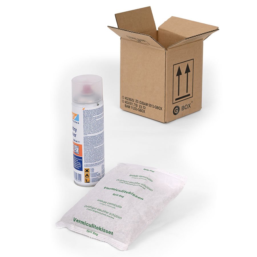 Vermiculite eignet sich ideal zum Verpacken von stoßempfindlichen Behältern mit gefährlicher Flüssigkeit Vermiculite eignet sich ideal zum Verpacken von stoßempfindlichen Behältern mit gefährlicher Flüssigkeit