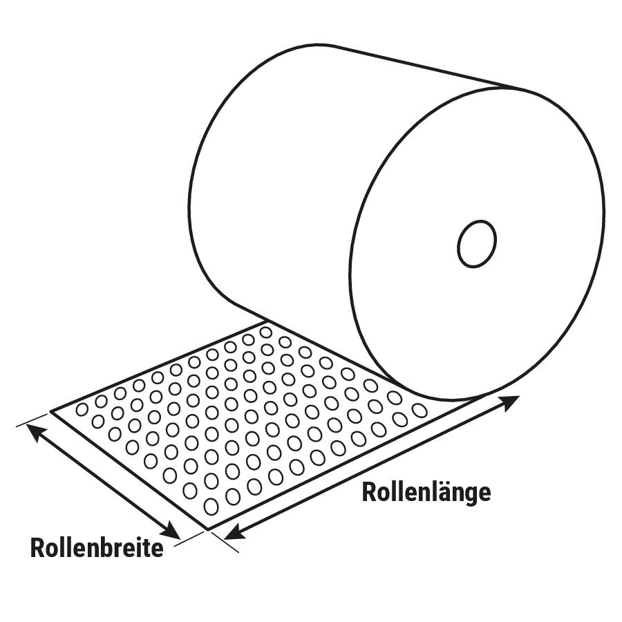 Luftpolsterfolie, papierkaschiert Luftpolsterfolie, papierkaschiert