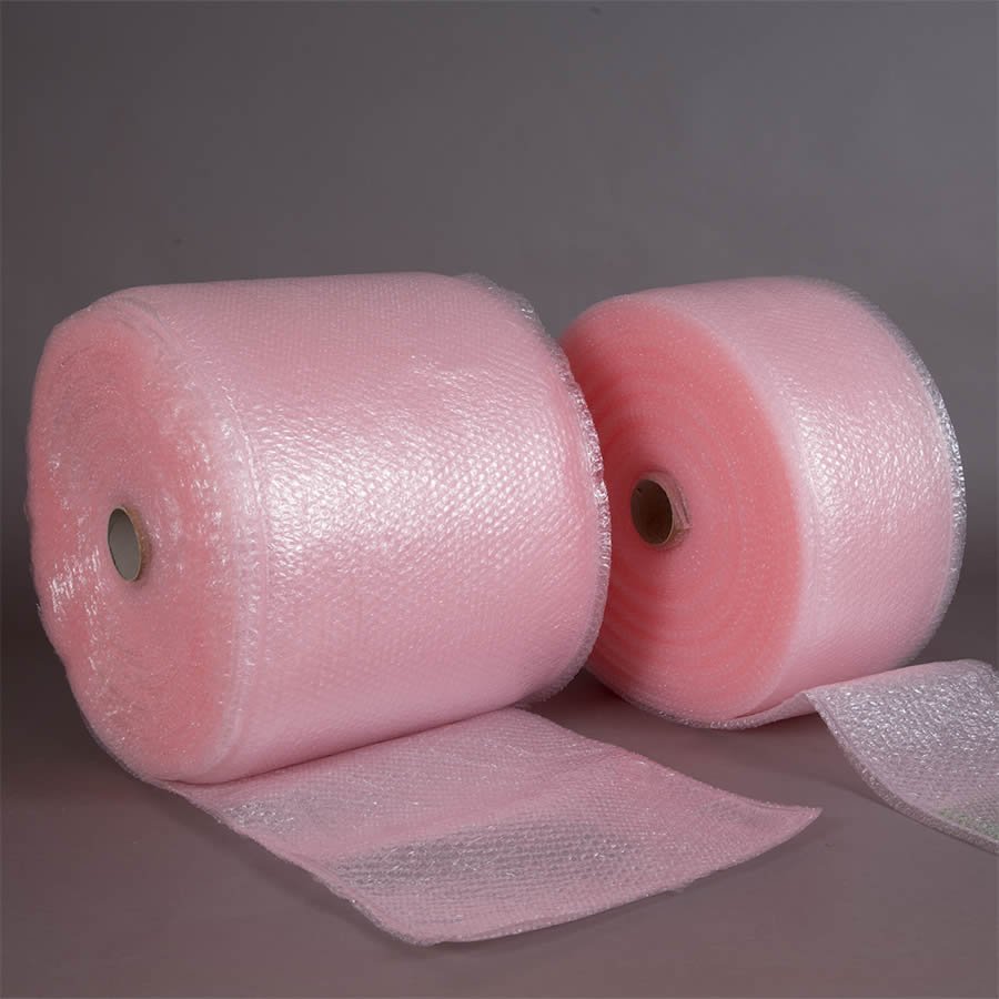 Antistatischer Luftpolsterschlauch in verschiedenen Rollenbreiten erhältlich Antistatischer Luftpolsterschlauch in verschiedenen Rollenbreiten erhältlich