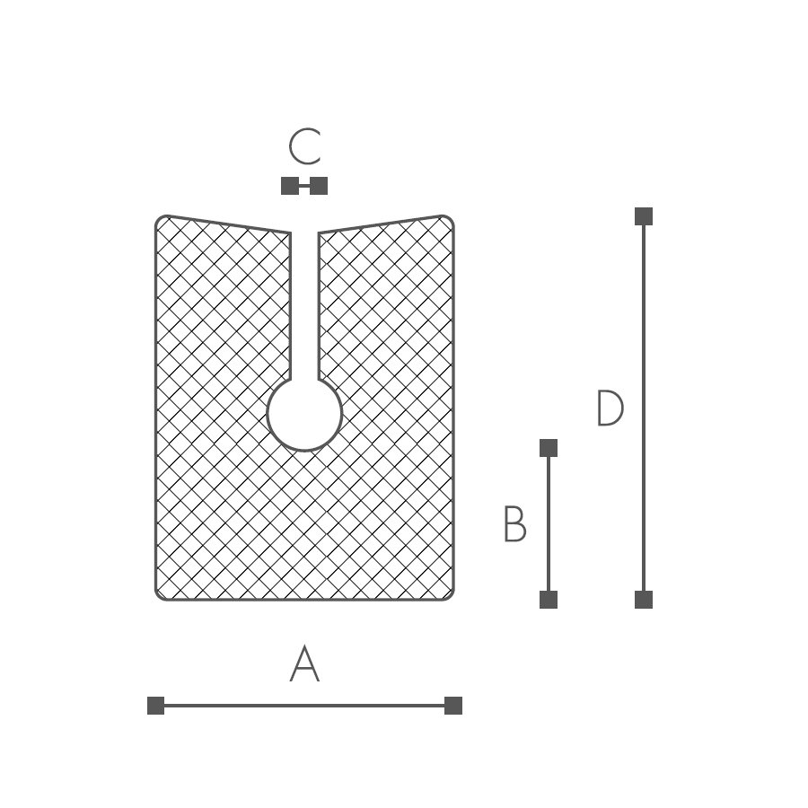 Abmessungen der Schaumprofile (siehe Preistabelle)