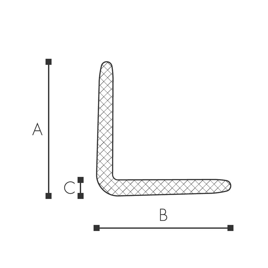 Abmessung Schaumprofil L65 fr Felgen
