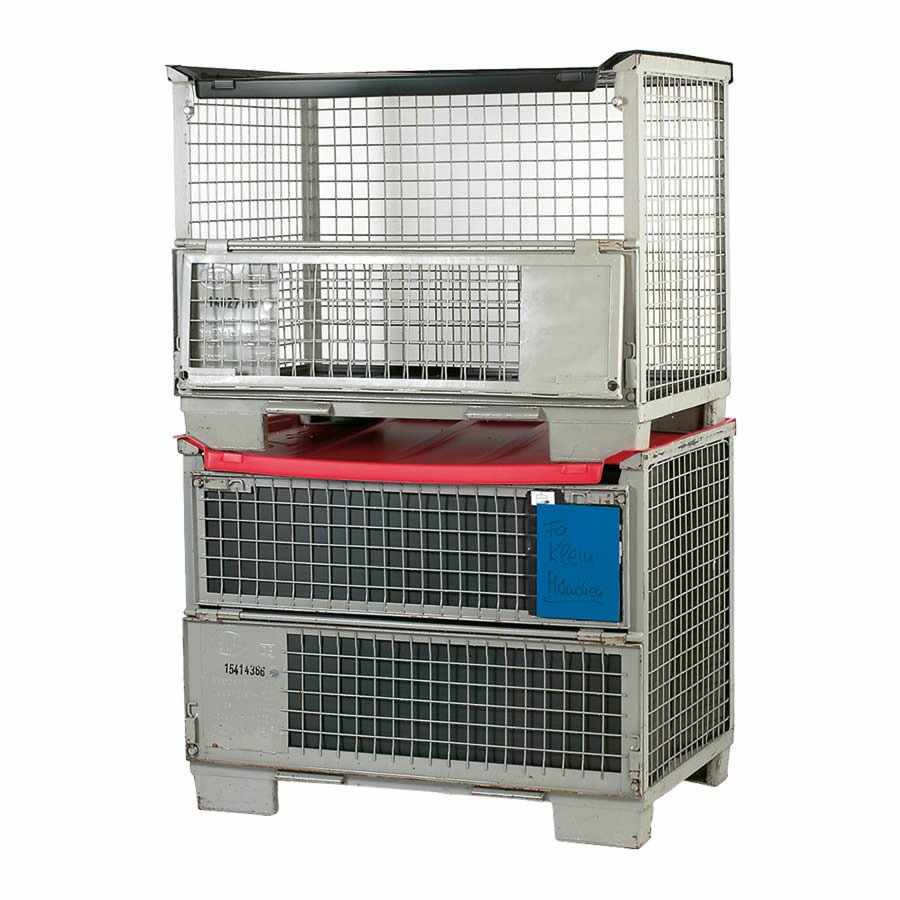 Gitterboxen bleiben trotz Einsatz stapelbar Gitterboxen bleiben trotz Einsatz stapelbar