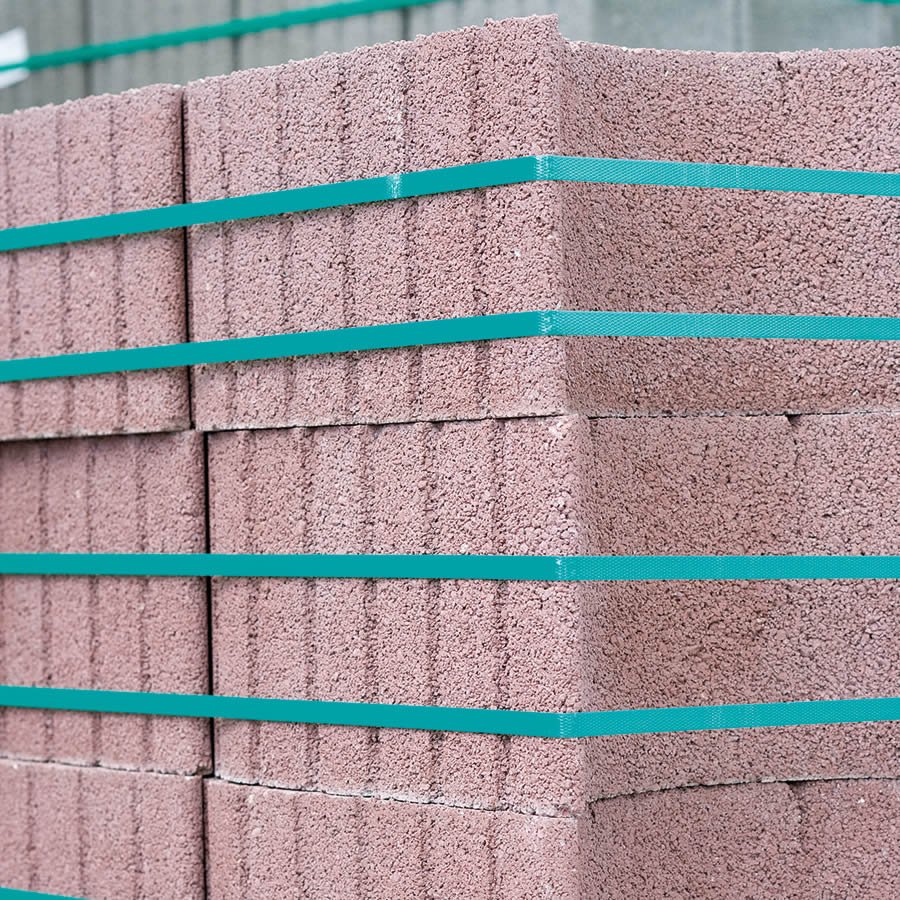 Hervorragend für scharfkantige Güter wie z.B. Ziegel geeignet Hervorragend für scharfkantige Güter wie z.B. Ziegel geeignet