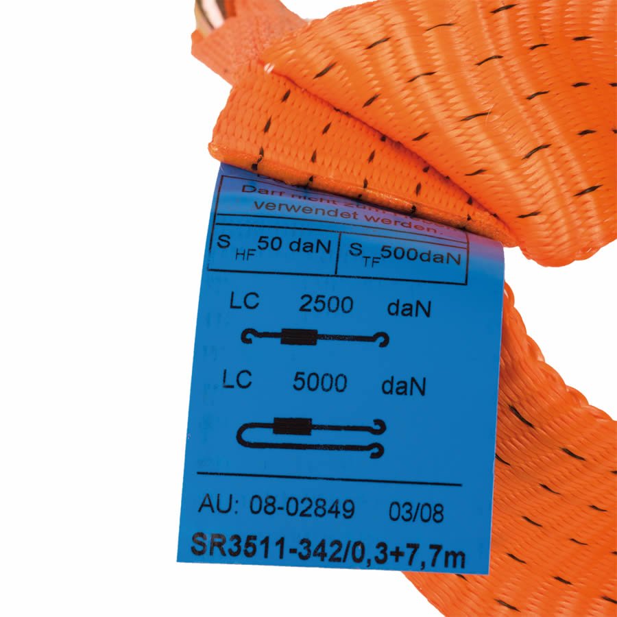 Zurrgurt mit zulässiger Zugkraft von 5000daN Zurrgurt mit zulässiger Zugkraft von 5000daN