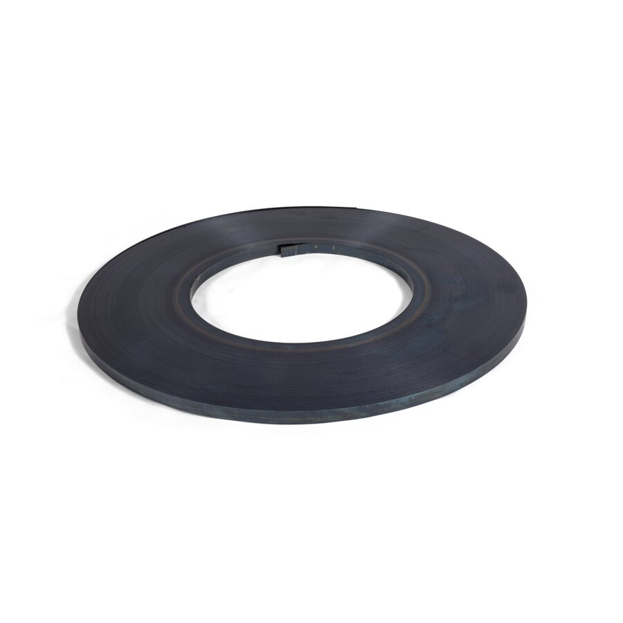 Bei der Scheibenwicklung ist das Stahlband einlagig, exakt bereinander aufgerollt