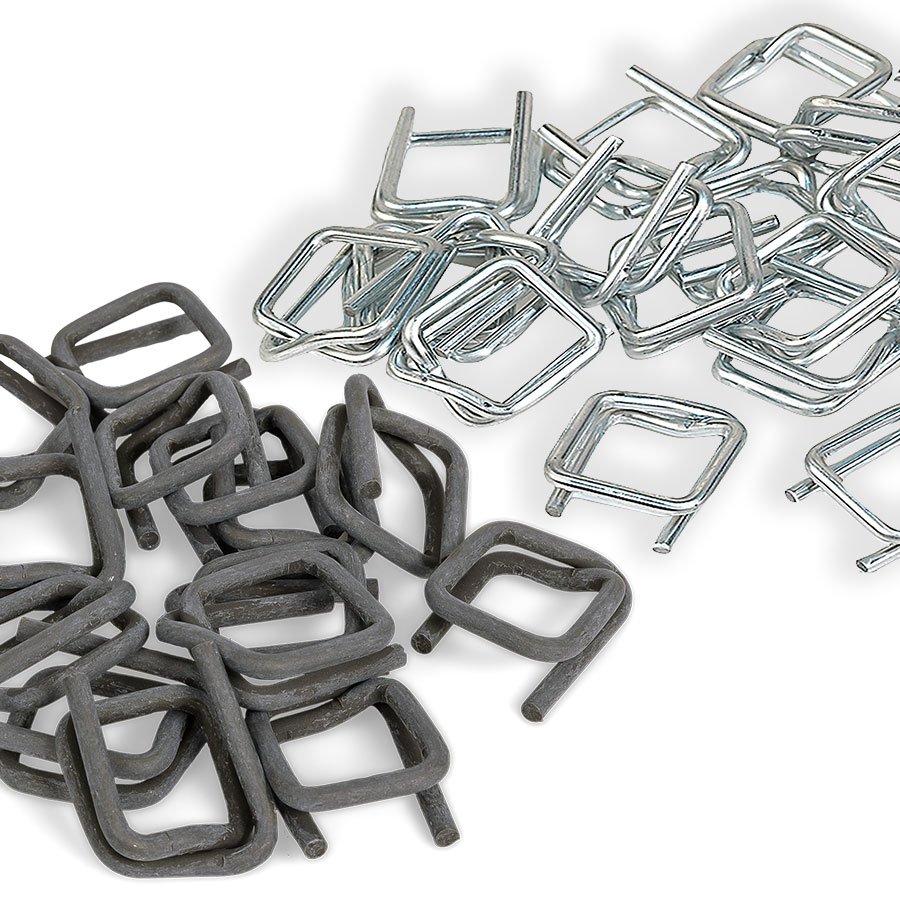 Draht-Verschlussklemmen für Textilband Draht-Verschlussklemmen für Textilband