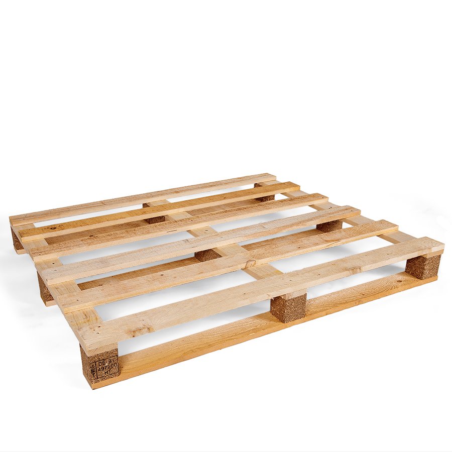 Einwegpaletten in belastbarer Vollholz-Qualitt