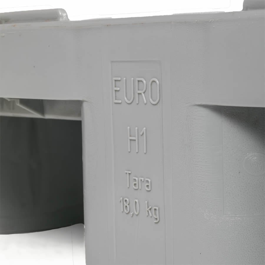 Mit 18 kg Eigengewicht ist die Palette im Leerzustand leicht zu transportieren Mit 18 kg Eigengewicht ist die Palette im Leerzustand leicht zu transportieren