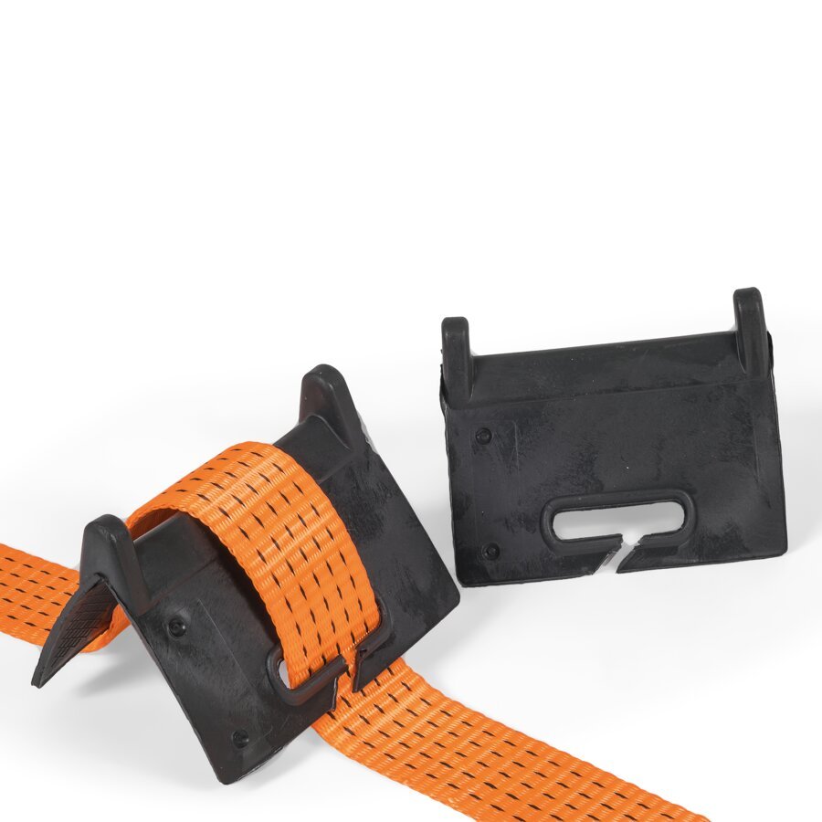 Die Ecken schtzen Band und Fracht gleichermaen vor Beschdigung bei scharfen Kanten