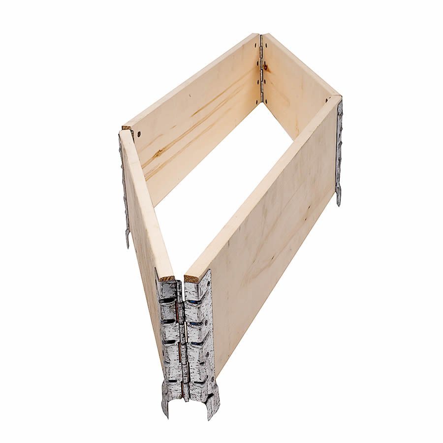 Flachliegend, diagonal gefaltet reduziert sich der Platzbedarf der Rahmenteile um 85% Flachliegend, diagonal gefaltet reduziert sich der Platzbedarf der Rahmenteile um 85%