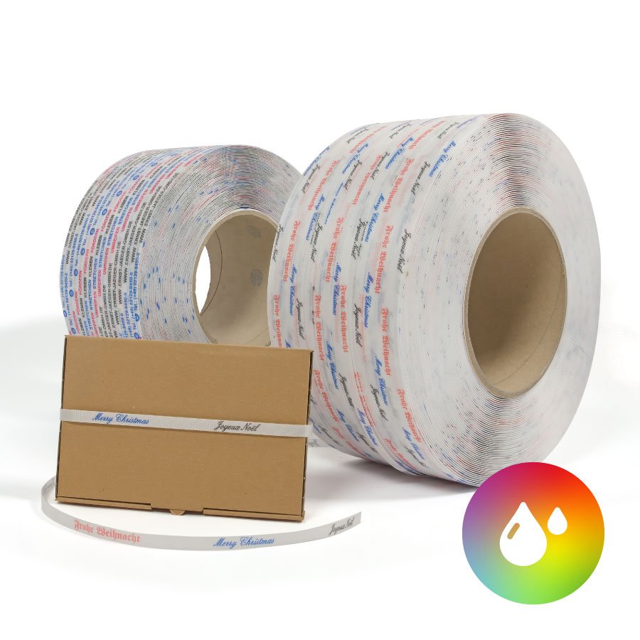 PP-Umreifungsband, bedruckt PP-Umreifungsband, bedruckt