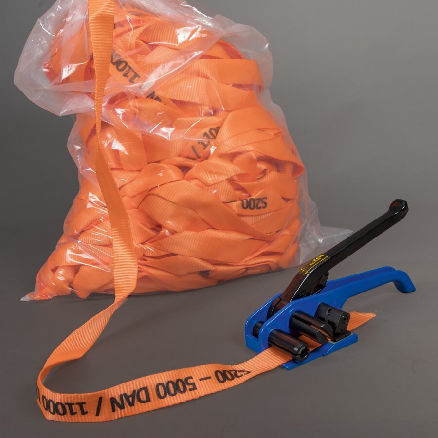 Fr die ntige Bandspannung sorgen Sie z.B. mit unserem Haspelspanner (7.0055)