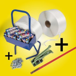 Textil-Umreifungsband + Zubehr + Smarties Spar-Set