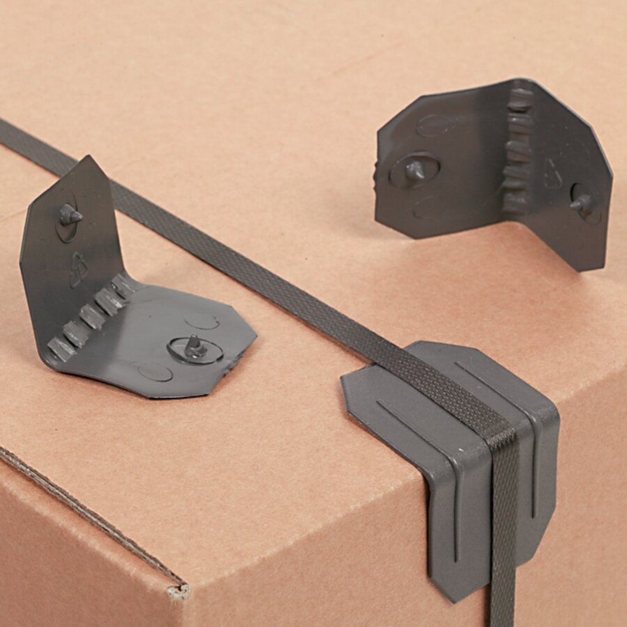 Kantenschutzleisten schtzen die empfindlichen Kartonkanten vor einschneidendem Umreifungsband