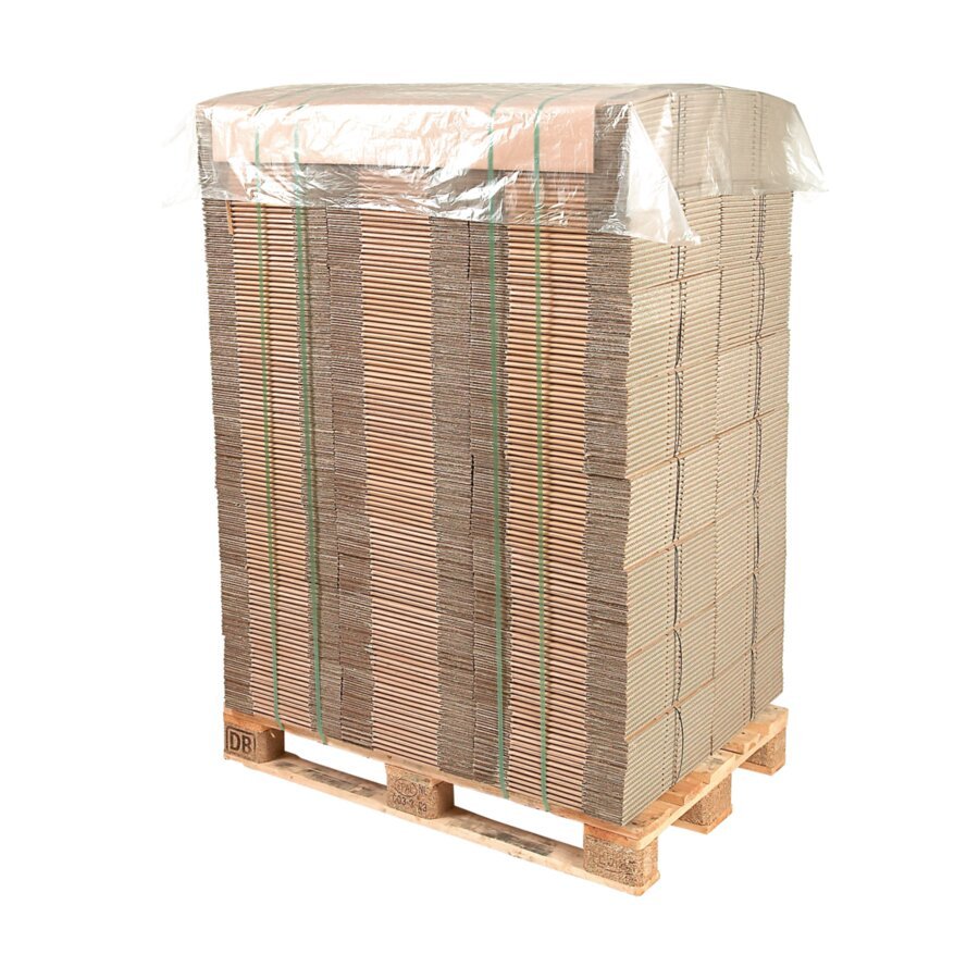 Palettenabdeckblatt als idealer Staubschutz