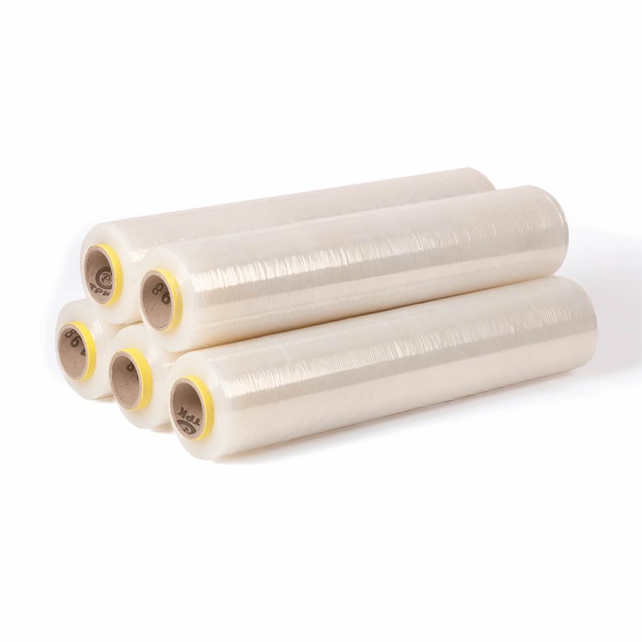 Stretchfolie mit geringen Entsorgungskosten durch reduiertes Abfallvolumen