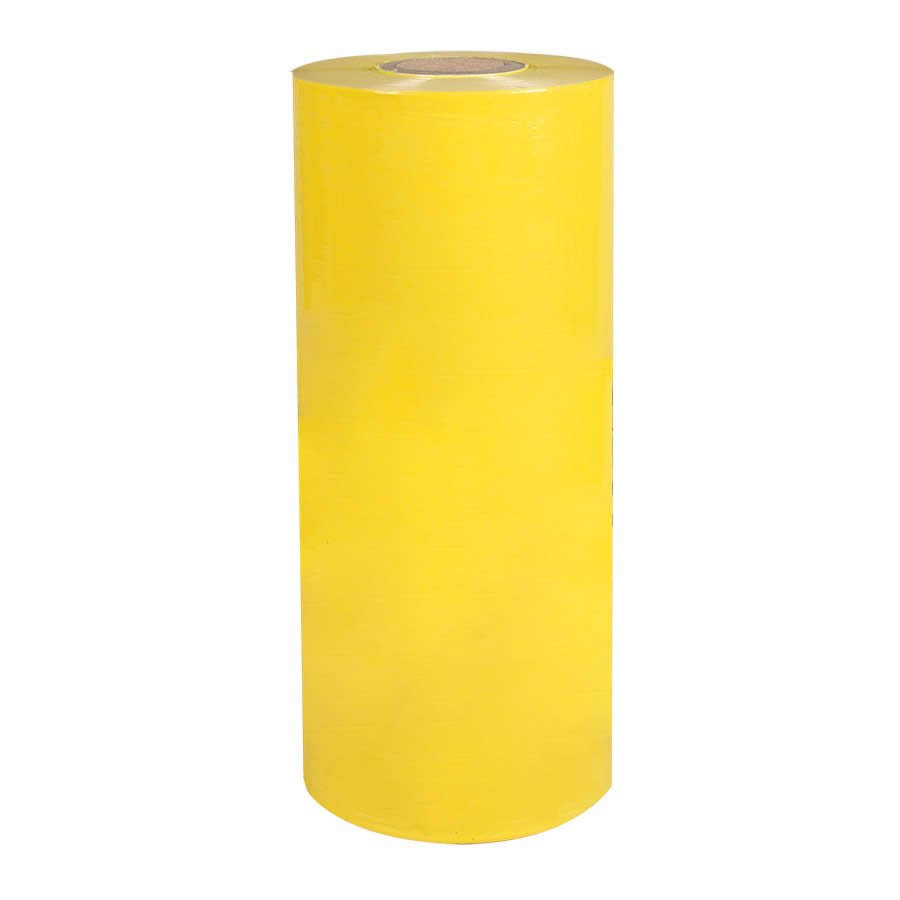 Machinen-Stretchfolie in gelber Ausführung Machinen-Stretchfolie in gelber Ausführung