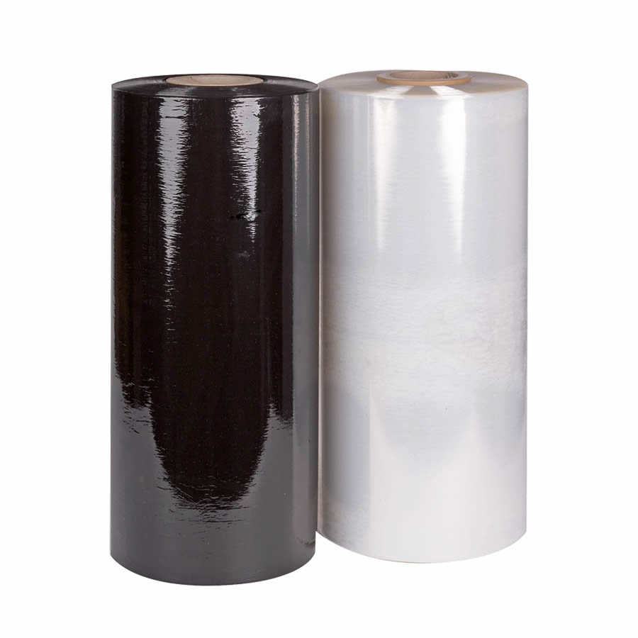 Maschinen-Stretchfolie in schwarz eignet sich bestens auch als Sichtschutz hochwertiger Waren auf der Palette Maschinen-Stretchfolie in schwarz eignet sich bestens auch als Sichtschutz hochwertiger Waren auf der Palette