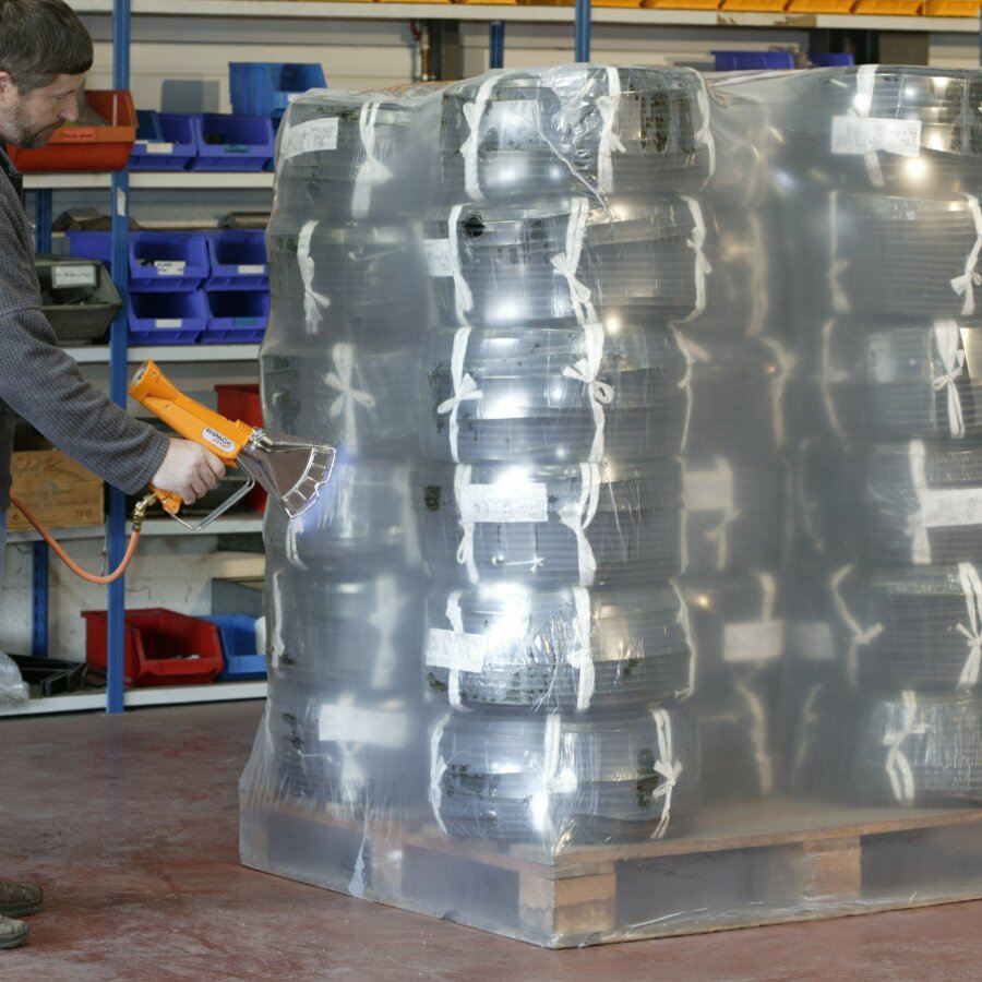 PE Schrumpfhaube fr Paletten