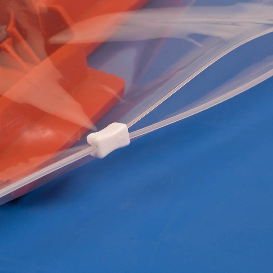 Einfaches Verschliessen dank dem Gleitverschluss Einfaches Verschliessen dank dem Gleitverschluss