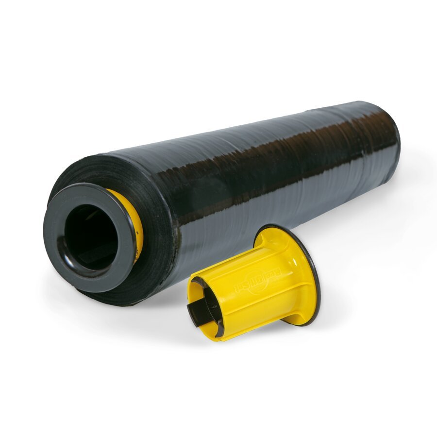 Abrollhlsen zum schnellen und hautschonenden Verarbeiten von Handstretchfolienrollen