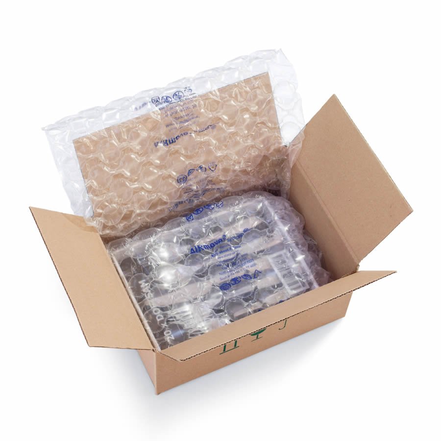 Die Bubble Folie eignet sich hervorragend für das Einwickeln zerbrechlicher Produkte Die Bubble Folie eignet sich hervorragend für das Einwickeln zerbrechlicher Produkte