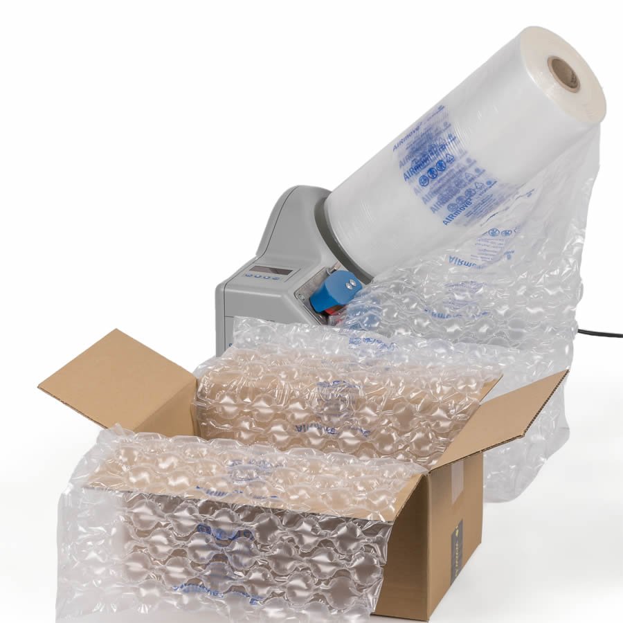 Füllmaterial entsteht dort, wo verpackt wird - direkt von der Maschine in den Karton Füllmaterial entsteht dort, wo verpackt wird - direkt von der Maschine in den Karton