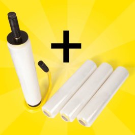 Handstretchfolie Standard + Abroller Premium Spar-Set