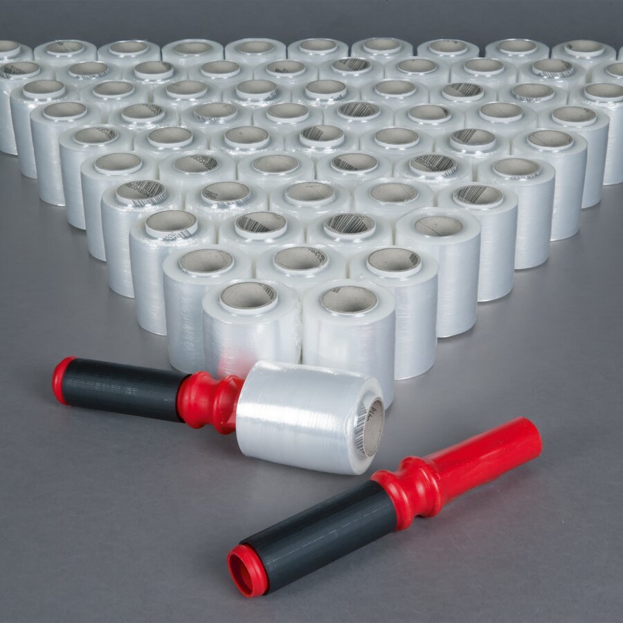 Abrollgriff f�r Mini-Stretchfolie