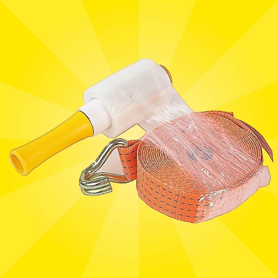 Mini-Stretchfolien Spar-Set inklusive Abroller eignet sich auch optimal zum Bndeln von Produkten