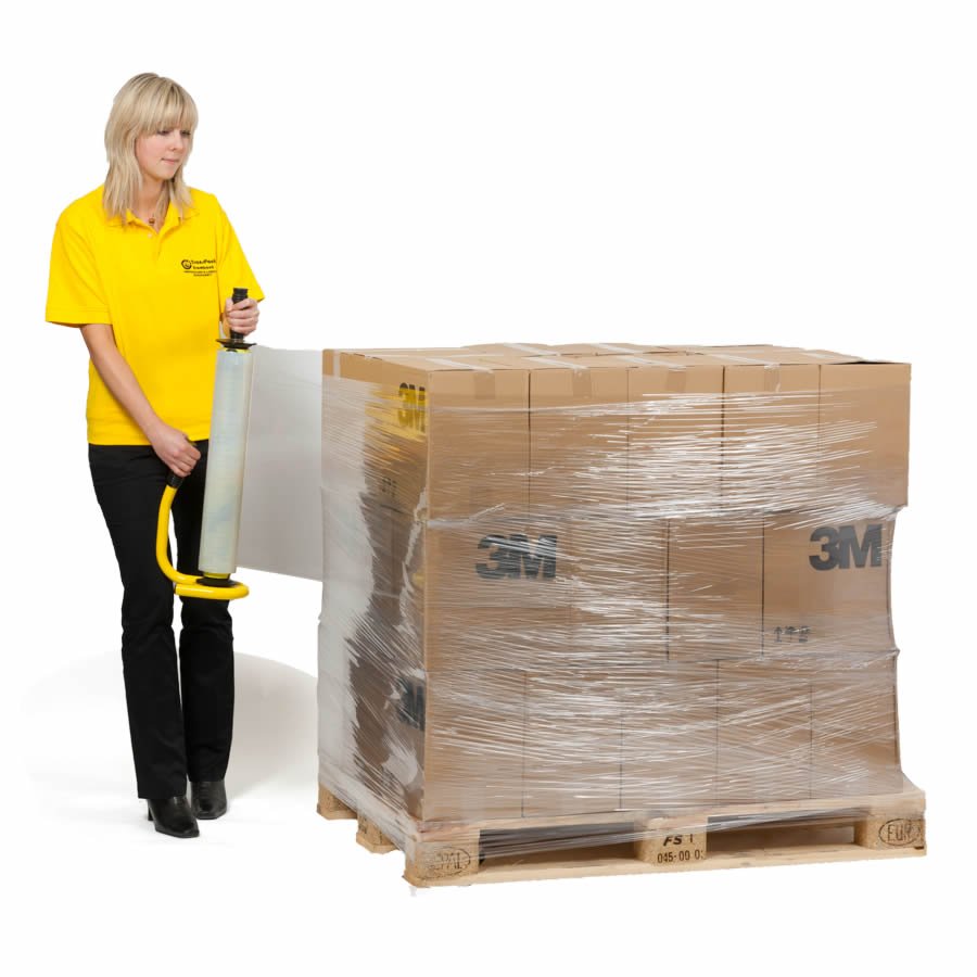 Handlich und leicht zum einfachen Abrollen der Stretchfolie Handlich und leicht zum einfachen Abrollen der Stretchfolie