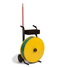 Abrollwagen fr Umreifungsband, fahrbar