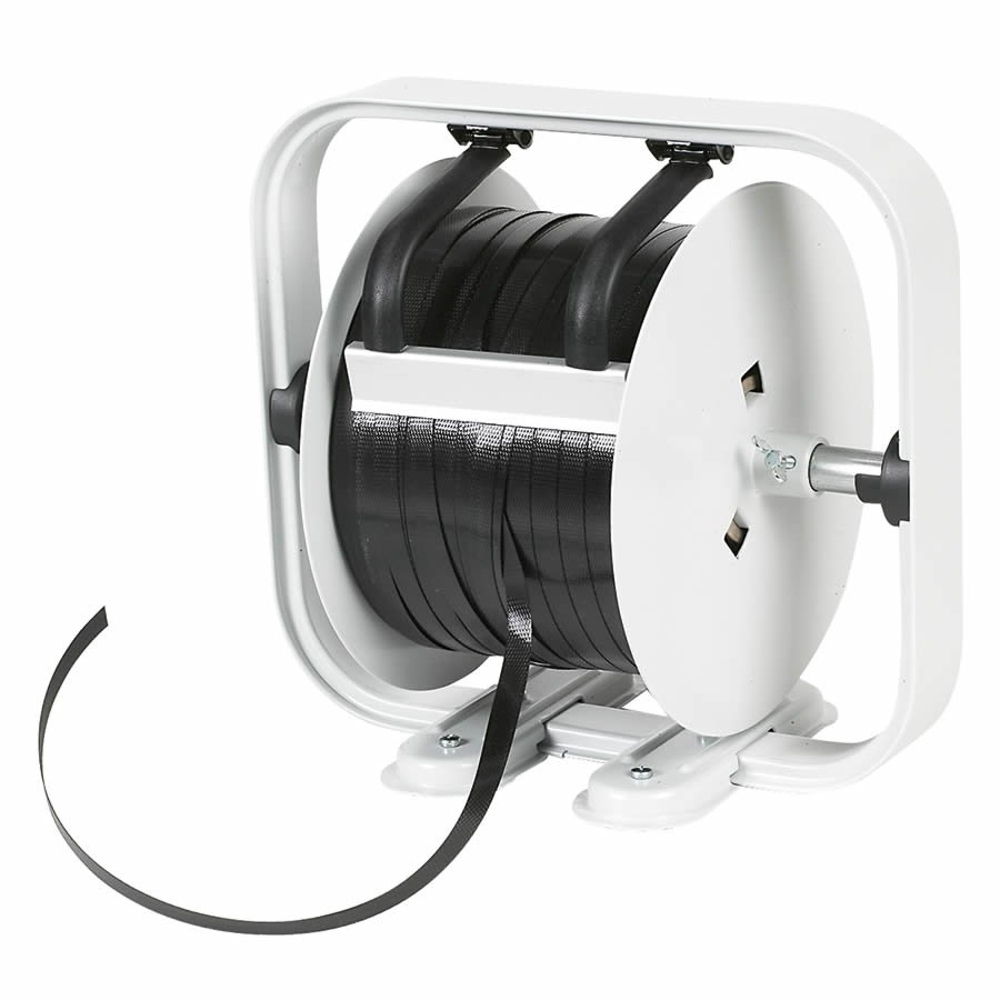 Mit diesem Abroller ist Ihr Umreifungsband immer griffbereit Mit diesem Abroller ist Ihr Umreifungsband immer griffbereit