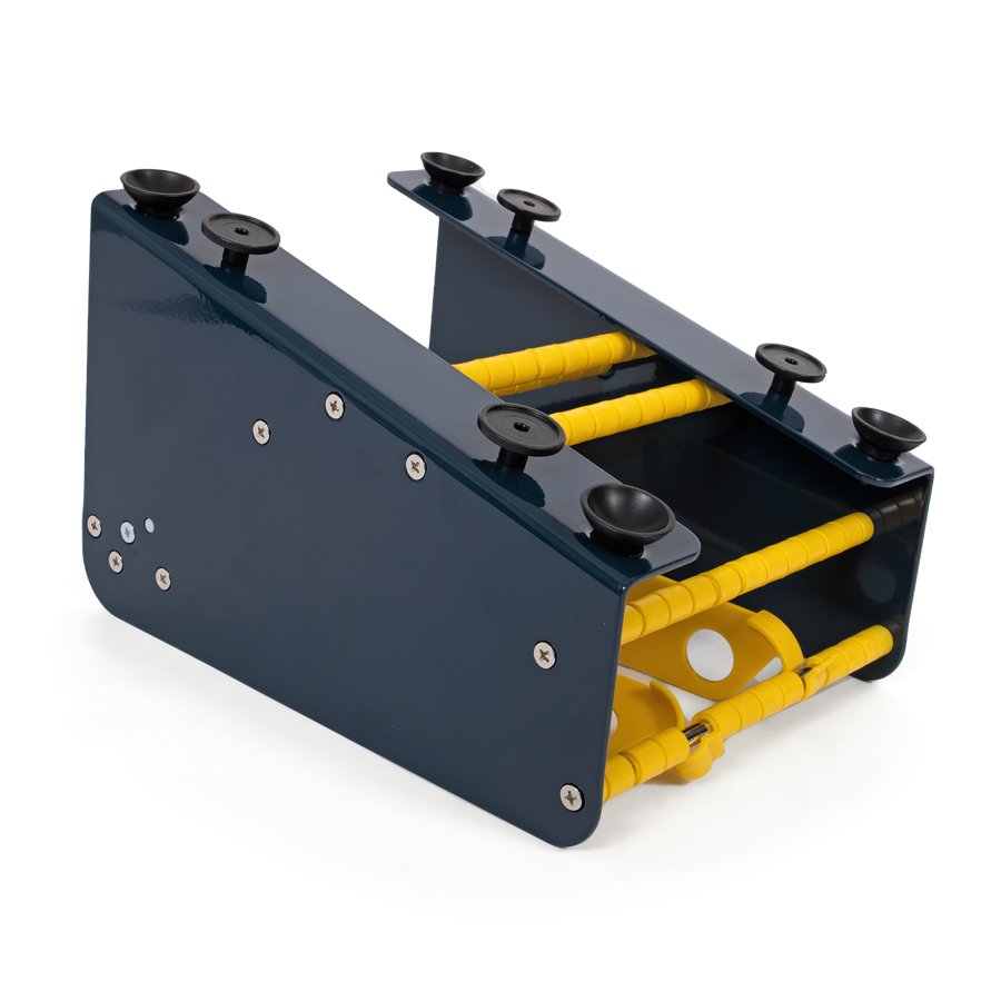 Sicherer Stand - wenig Platzbedarf Aufnahme Unterseite mit Saugnäpfen für sicheren Halt