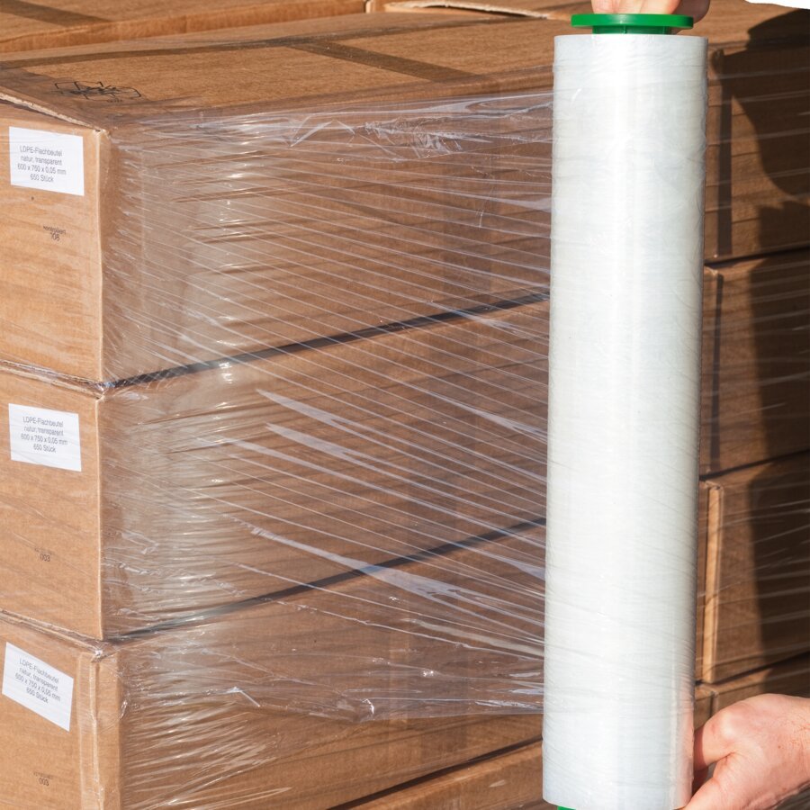 Fr ein schnelles und effektives Verarbeiten der Stretchfolienrollen