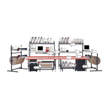 Packtisch SYSTEM 2000 aus modularen Einzelteilen